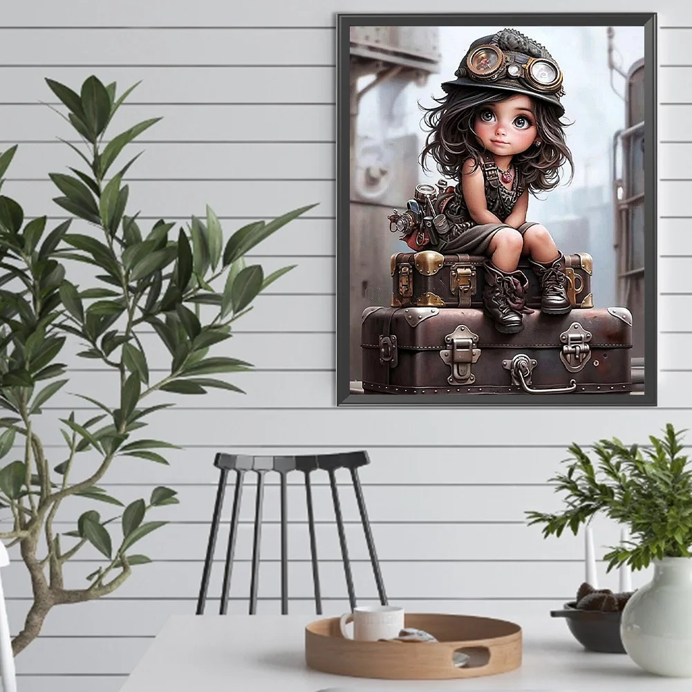 Diamond Painting - Full Square Drill - Mechanic Girl(Canvas|40*50cm)