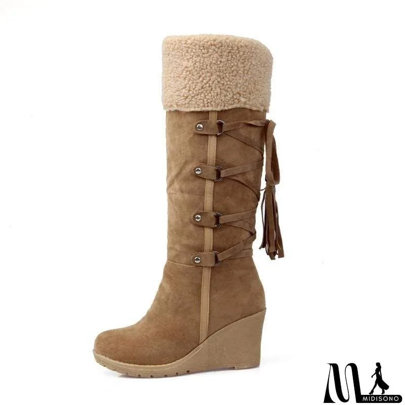 MidiSono - Fashion Plush Boots