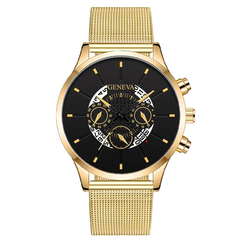 Minimalist Streetwear Color Block Buckle Quartz Watch Men’s Watches