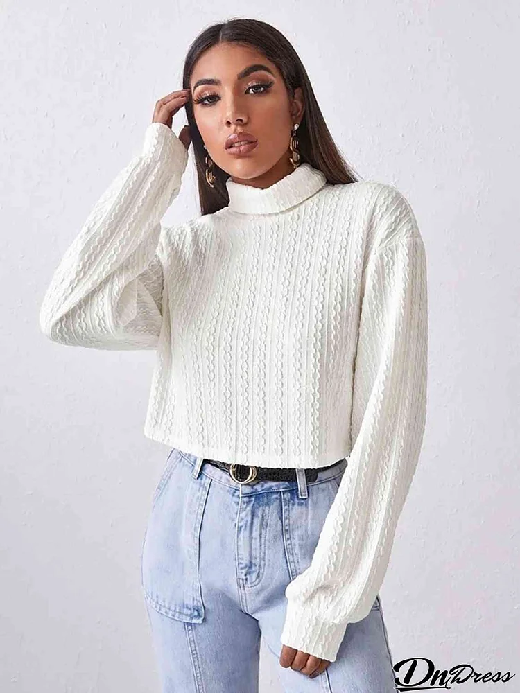 Turtleneck Long Sleeve Top