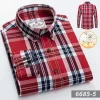 Cotton business plaid shirt