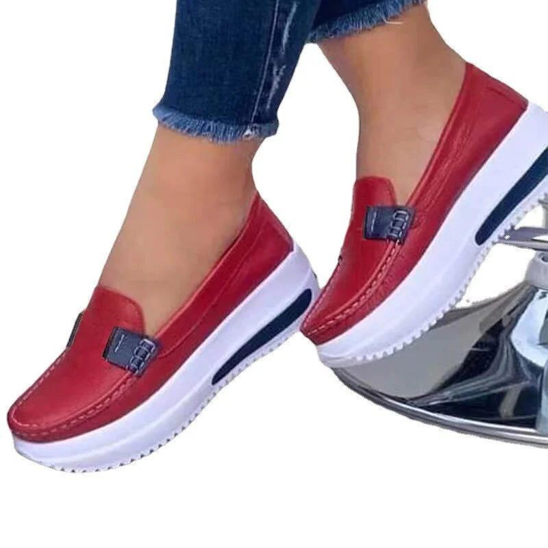 2021 Spring New Platform Comfortable Women's Sneakers Fashion Lace Up Casual Little White Shoes Women Increase Vulcanize Shoes