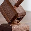 Wooden Bottle Opener - Magnetic Thor Hammer Bottle Opener, Creative Beer Bottle Opener Gift, Unique Bottle Opener with Base Decoration
