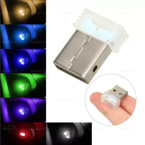 Dronehint 1x Mini USB LED Light Car Parts Atmosphere Trims Decor Lamp Light Accessories (For: Acura) Parts