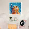(US Only)Cat Printed Cross Stitch Kit 40x40cm DIY 14CT Thread Art Needlework Home Decor
