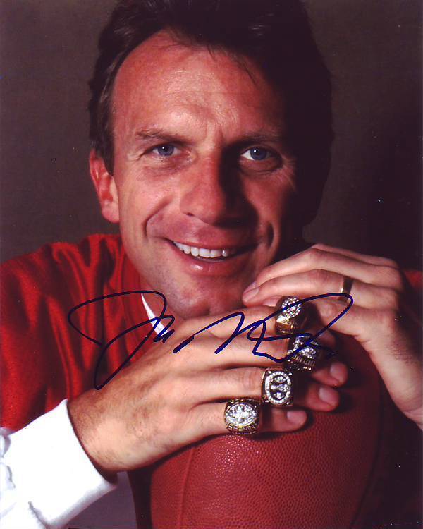 JOE MONTANA signed autographed NFL SAN FRANCISCO 49ers SUPER BOWL RINGS Photo Poster painting