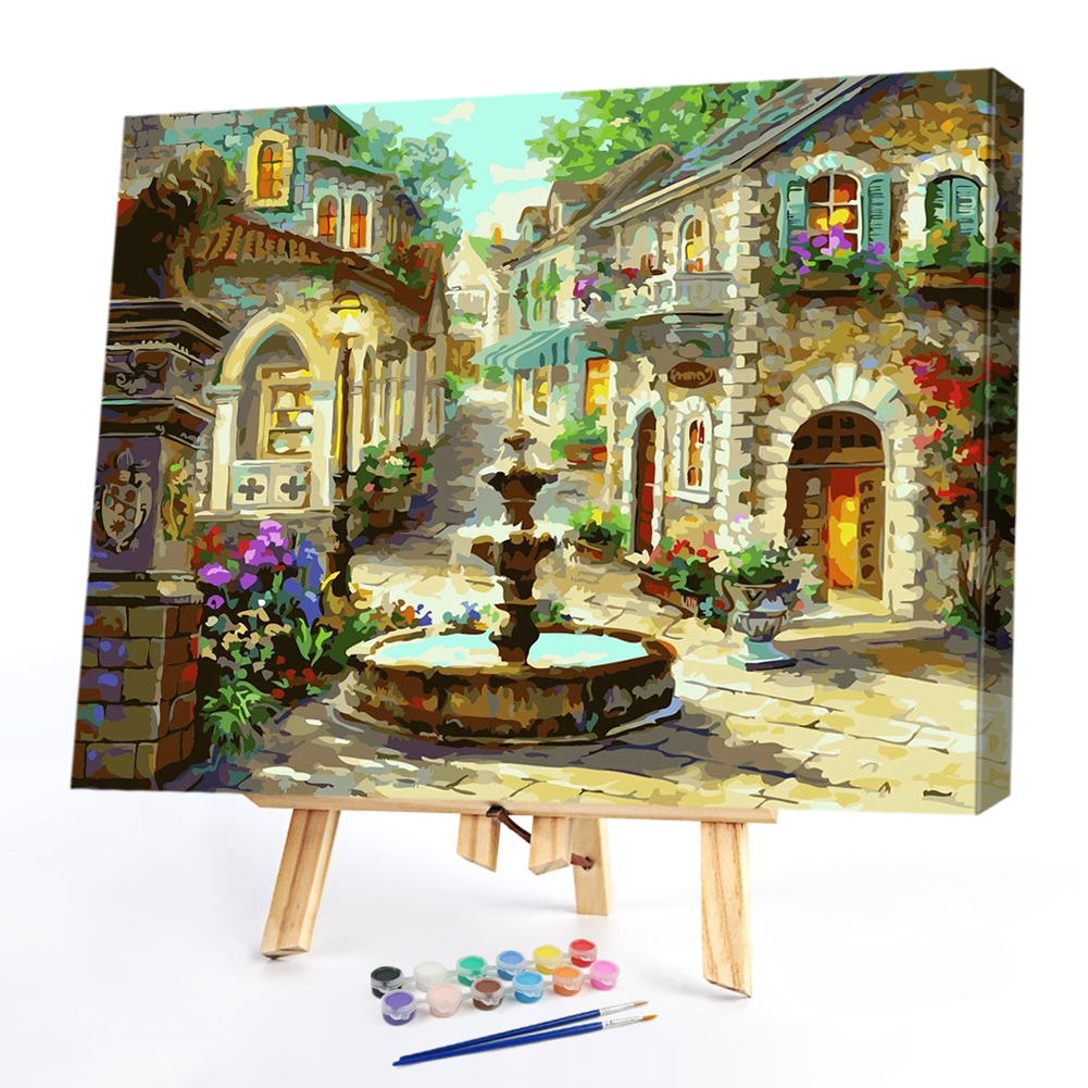 

40*50CM Paint By Numbers-Street, 501 Original