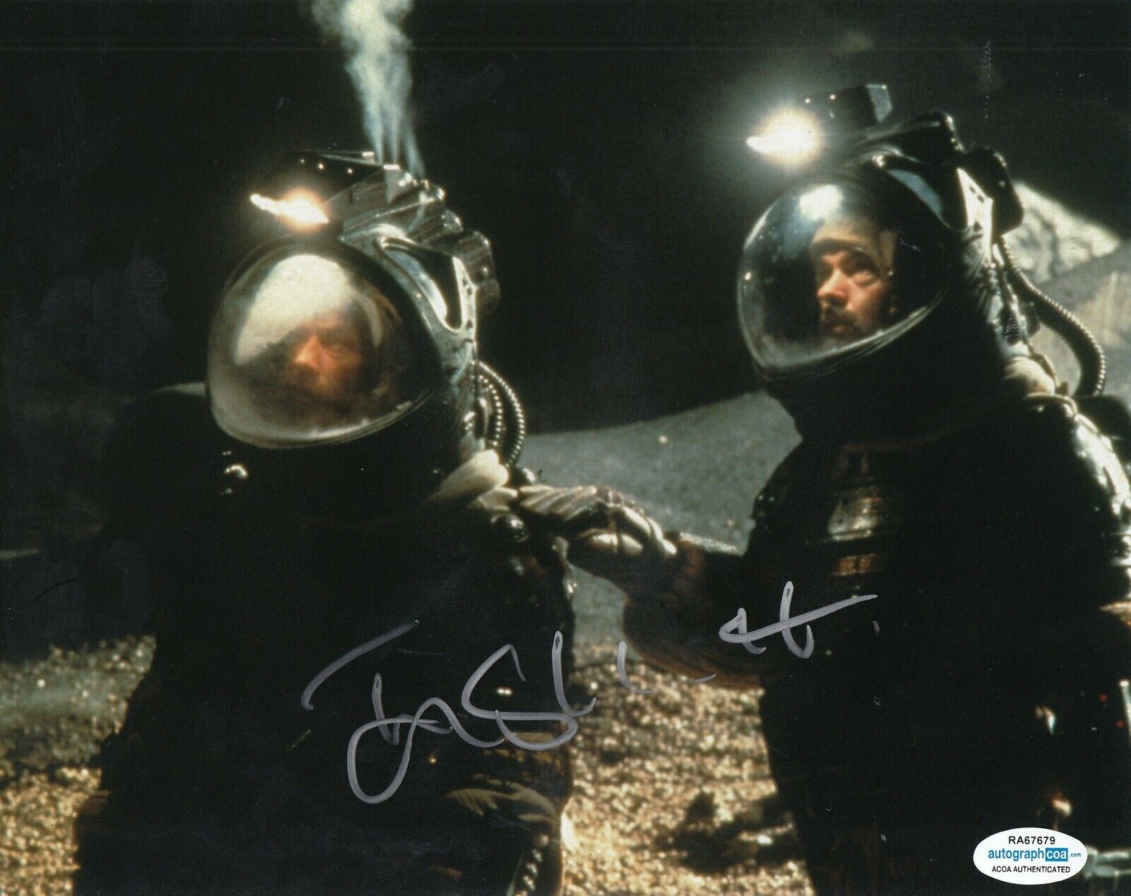 TOM SKERRITT signed (ALIEN) 8X10 movie Photo Poster painting *DALLAS* ACOA Authenticated #2