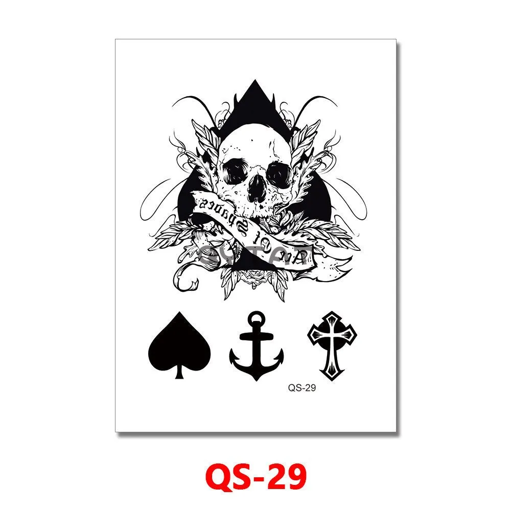 Waterproof Temporary Tattoo Femme Sticker Folower Rose Letter Fake Tatto Hand Back Tatoo Stickers Women Men Body Art Ogreish