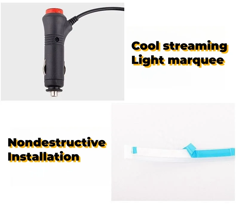 Car door LED streamer marquee side door ambient light