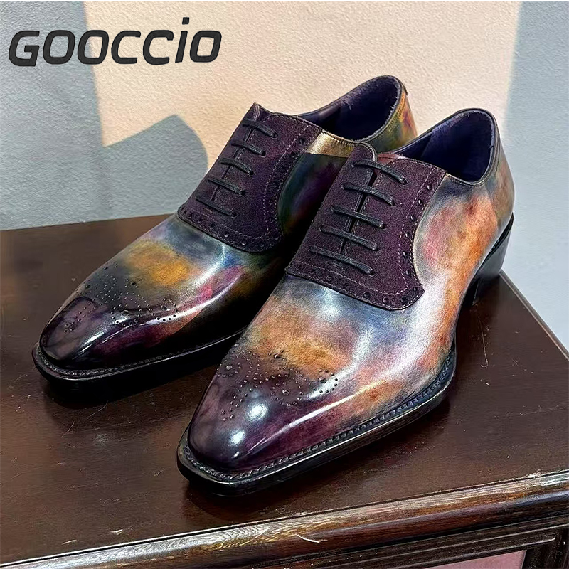 NJ182 Prenium Calf Skin Dress Shoes/Oxford Shoes For Men  GOOCCIO   