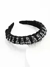 Vintage Transparent Crystal Hair Band Headwear
