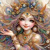 Diamond Painting-DIY Crystal Rhinestone Girl(40x40cm)