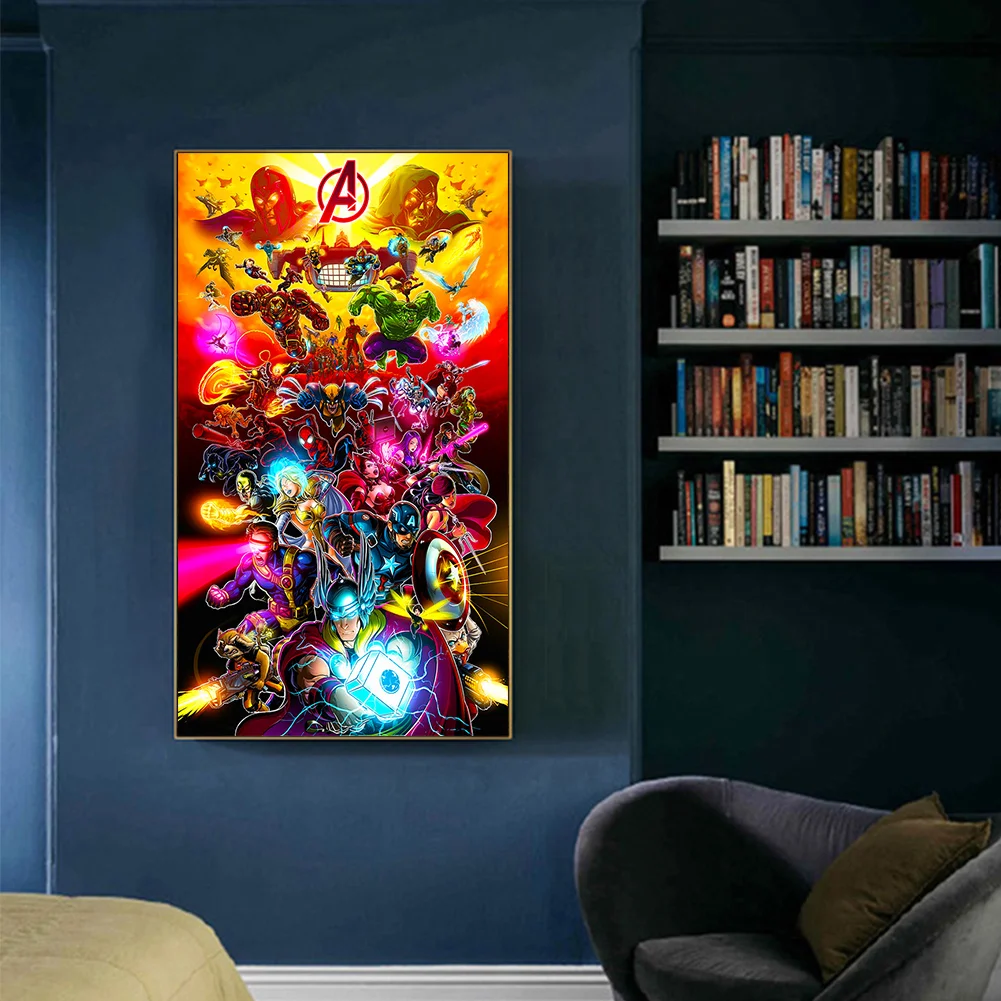 Diamond Painting - Full Round Drill - Marvel(Canvas|40*70cm)