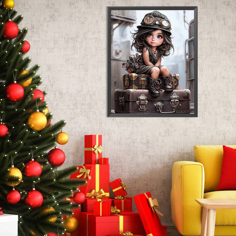 Diamond Painting - Full Square Drill - Mechanic Girl(Canvas|40*50cm)