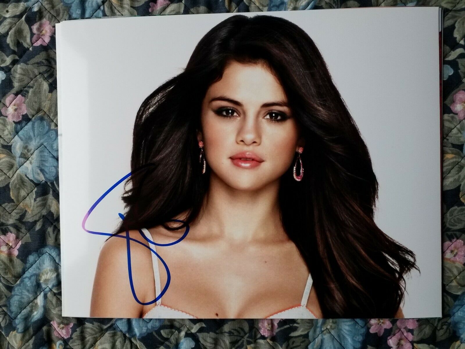 HOT SEXY SELENA GOMEZ SIGNED 8X10 Photo Poster painting AUTHENTIC AUTOGRAPH