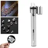 Mini Pen Magnifying Glass 100X LED Light Jewelry Loupe Microscope with Case