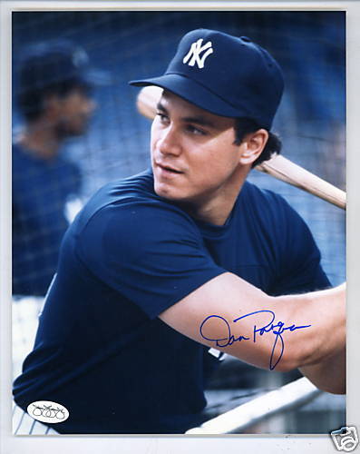 Dan Pasqua Signed Autographed 8 X 10 Photo Poster painting w/ JSA Authentication Yankees