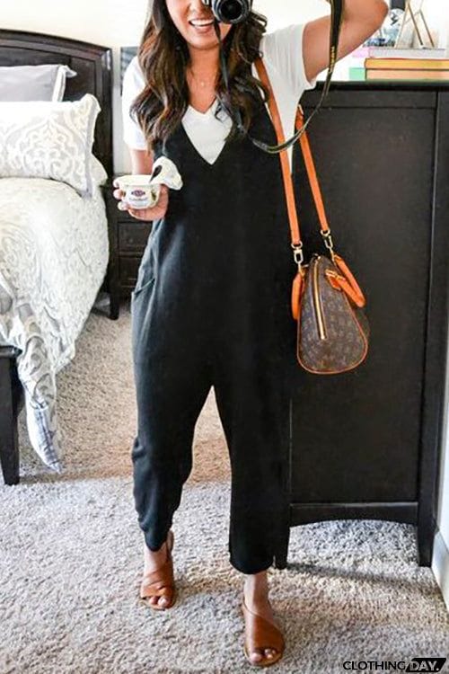 Pockets Slip Jumpsuit