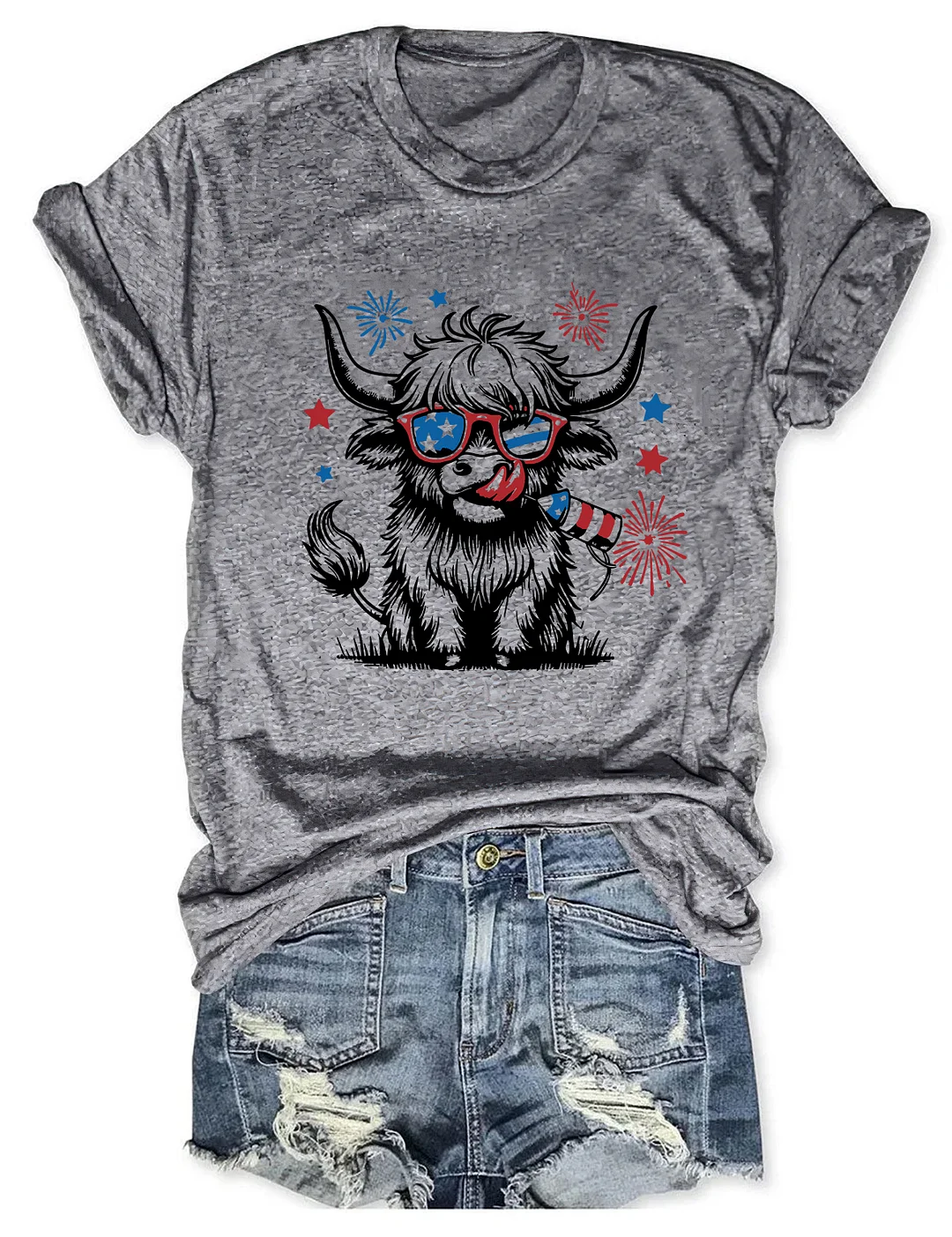 4th July Heifer T-Shirt