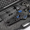 2 Sizes Archery Compound Bow Stand Lightweight Portable Rubber ABS Foldable Hunting Bow Holder Rack for Bowhunting Accessories