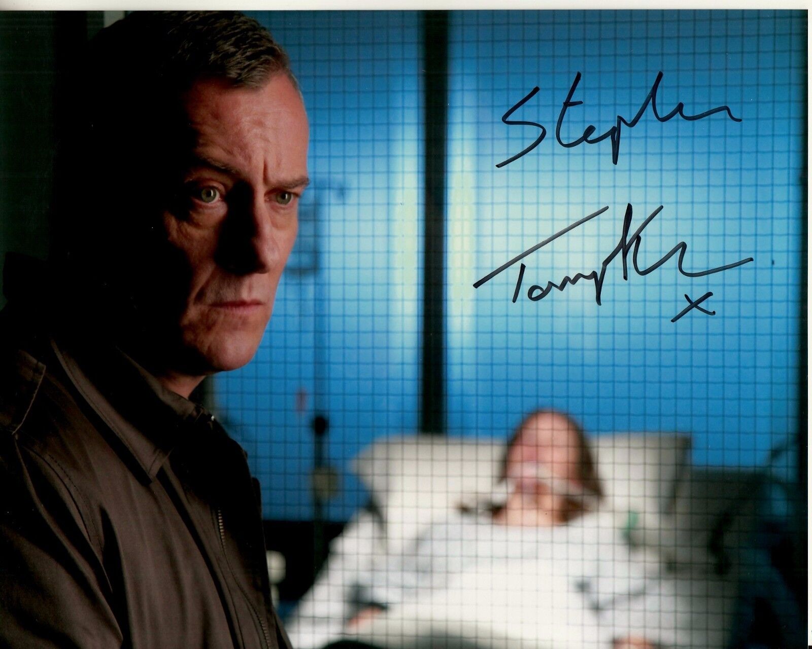 STEPHEN TOMPKINSON hand-signed DCI BANKS 8x10 color closeup w/ UACC RD COA