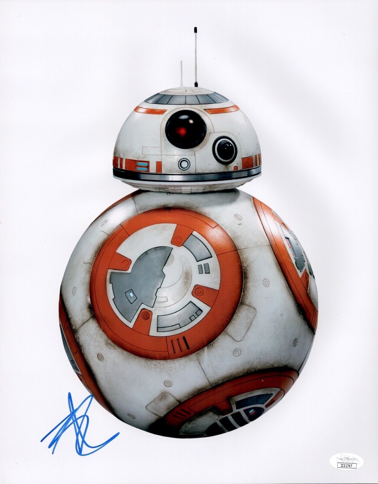 BEN SCHWARTZ Star Wars FORCE AWAKENS BB8 SIGNED 11x14 Photo Poster painting Autograph JSA COA