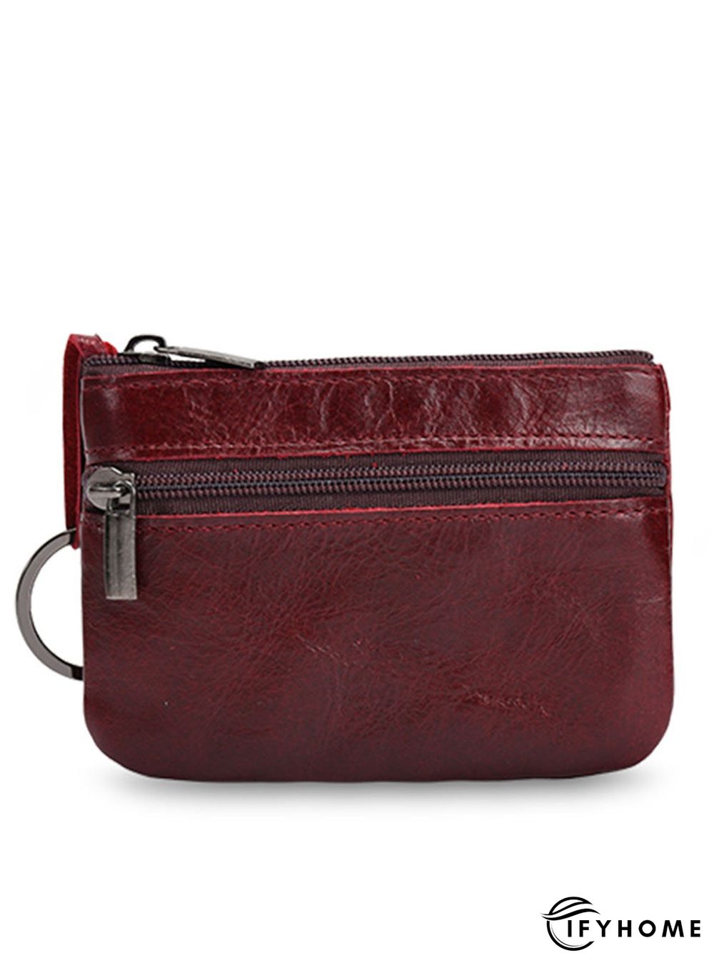 Cowhide Wax Leather Retro Simple Coin Purse | IFYHOME