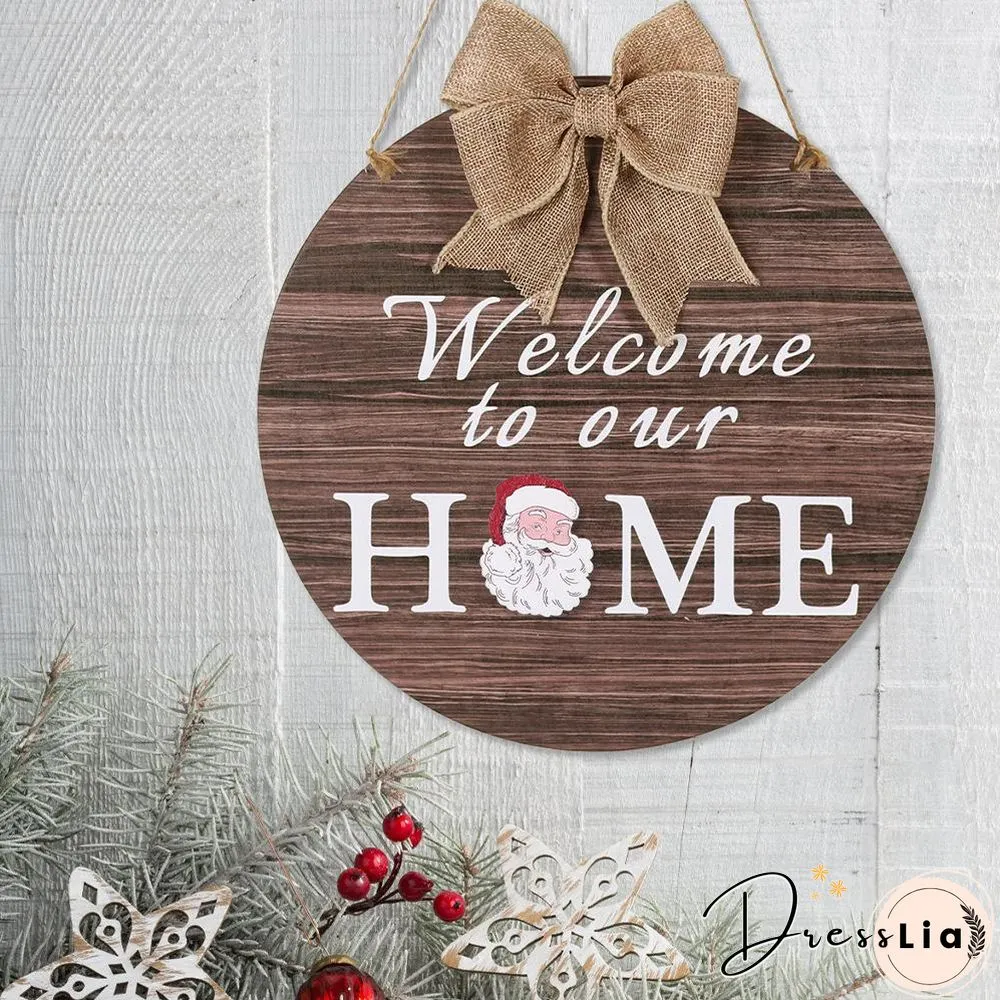 Welcome To Our HOME - Interchangeable Wooden Sign