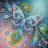 Butterfly Special Shaped DIY Partial Drill Diamond Painting Kit for Adults Beginners Home Decor Diamonds Paintings Gem Art 30x30cm
