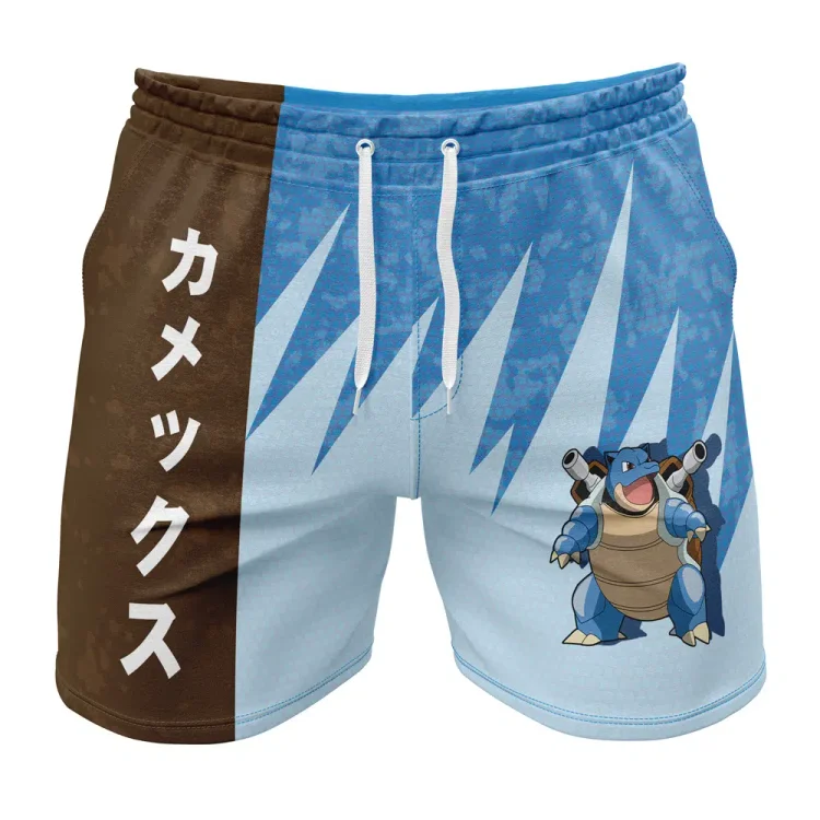 Blastoise Classic Pokemon Gym Shorts