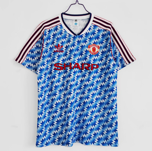 Retro 1990/1992 Manchester United Away Football T-Shirt