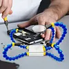 Octopus Welding Clamp with 5X Magnifier&Base 1/4In Thread Welding Auxiliary Tool