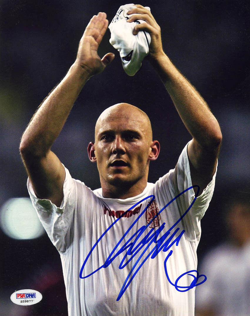 Thomas Gravesen SIGNED 8x10 Photo Poster painting Denmark *VERY RARE* PSA/DNA AUTOGRAPHED