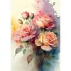Watercolor Roses-Paint By Numbers Acrylic Painting 30*40CM(Watercolor)