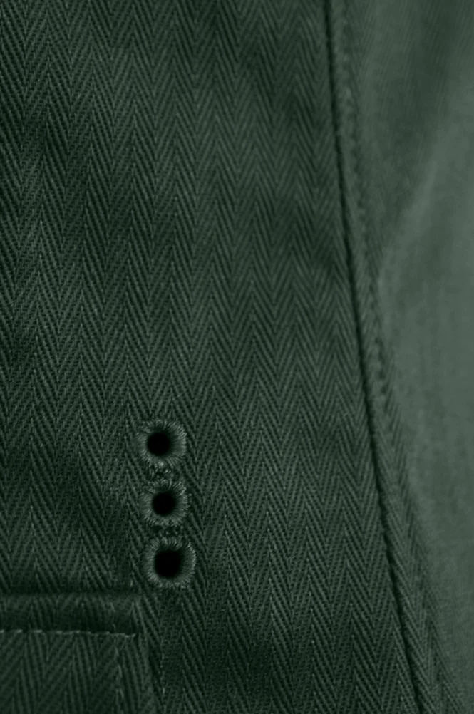   Elite German M1936 Officer Summer HBT Reed Green Field Tunic (6 Buttons) German-Uniform