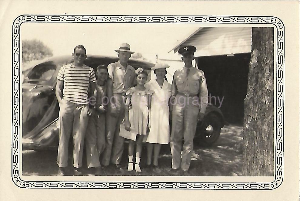 Group Found Photo Poster paintinggraph BLACK AND WHITE Original Portrait VINTAGE 06 21 A