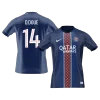 D.DOU&Eacute; #14 PSG Home Soccer Jersey 2025/26