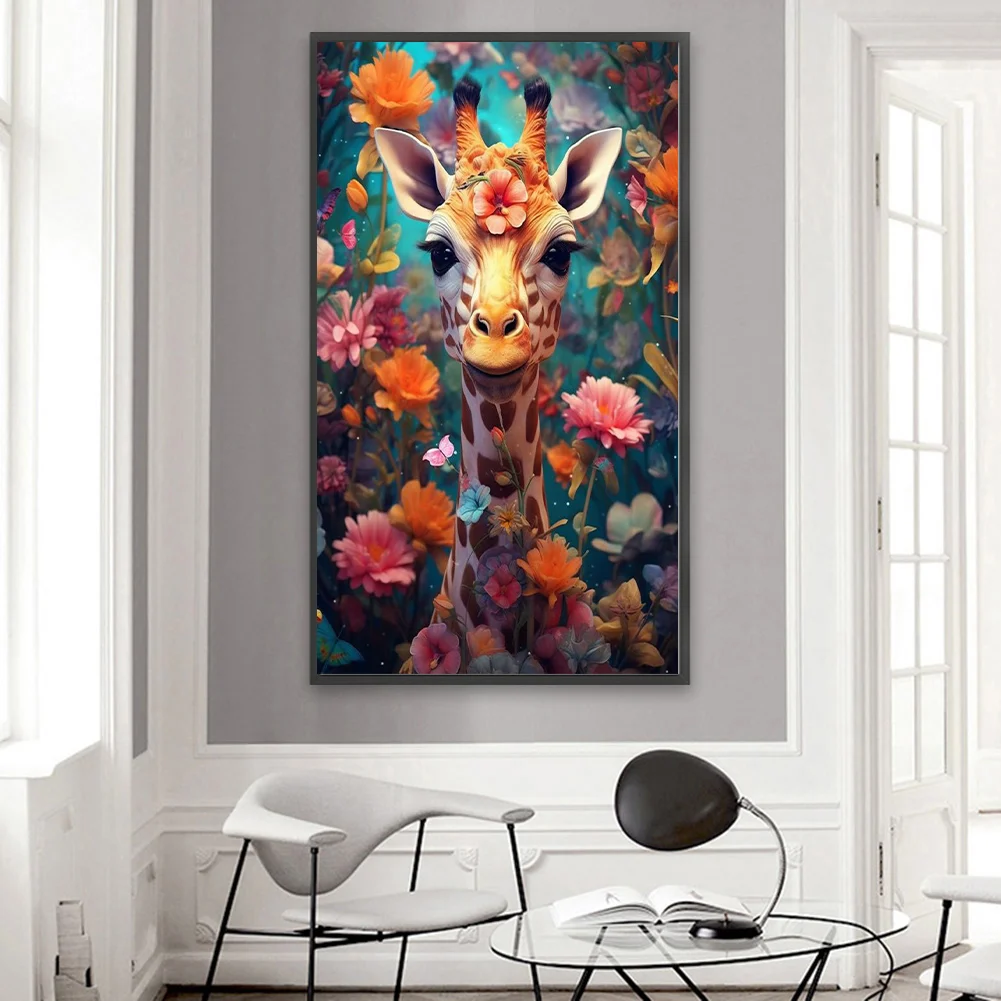 Diamond Painting - Full Square Drill - Giraffe(Canvas|45*75cm)