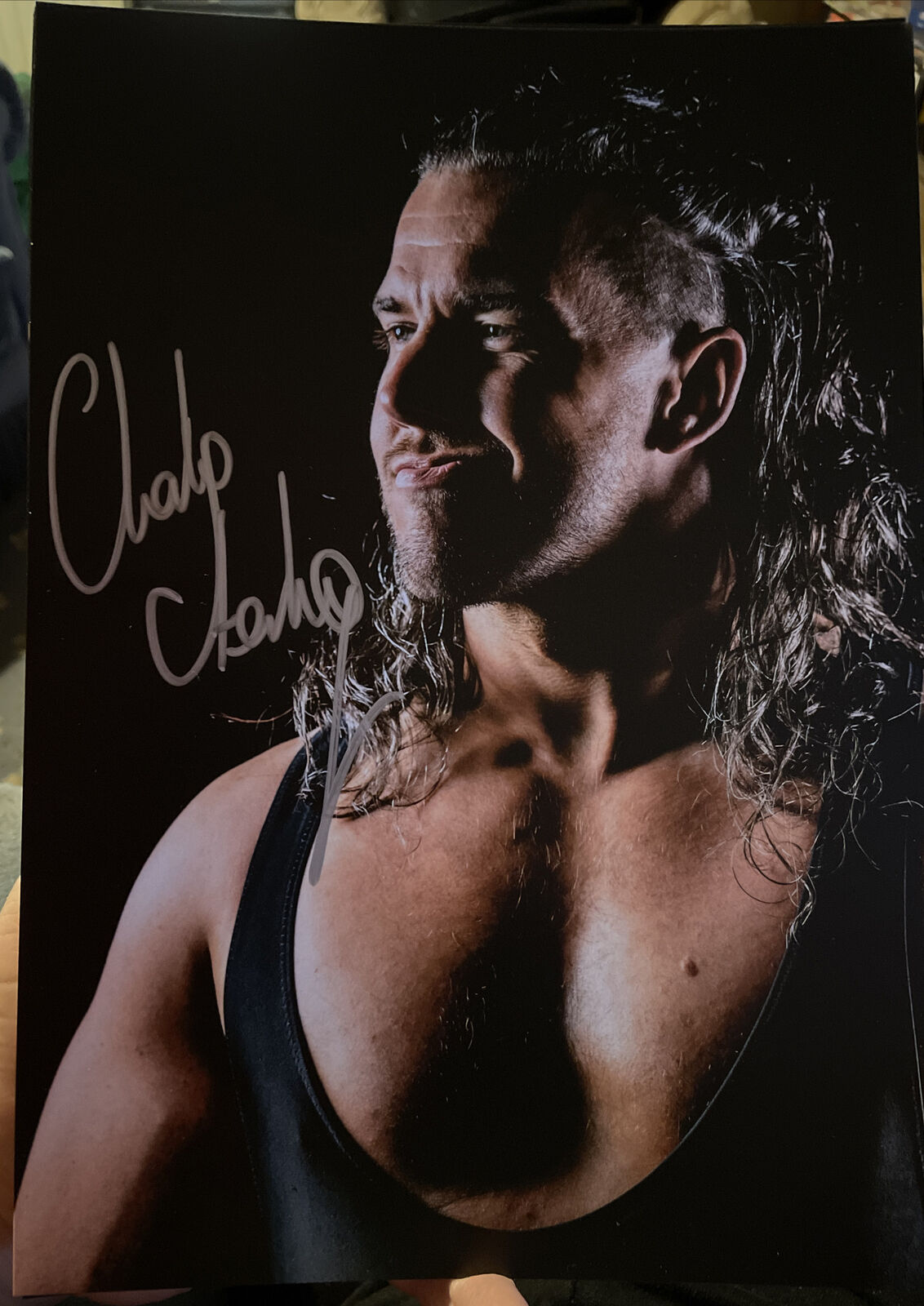 Charlie Sterling Wrestle Crate A4 Hand Signed Photo Poster painting Autograph Wrestling TNA AEW