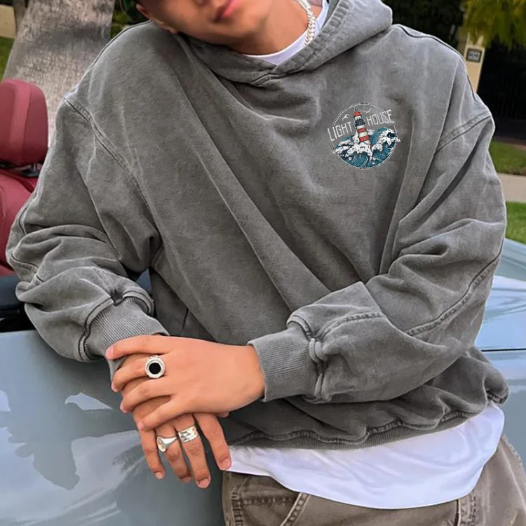 Street Style "Lighthouse" Casual Men's Sweatshirt