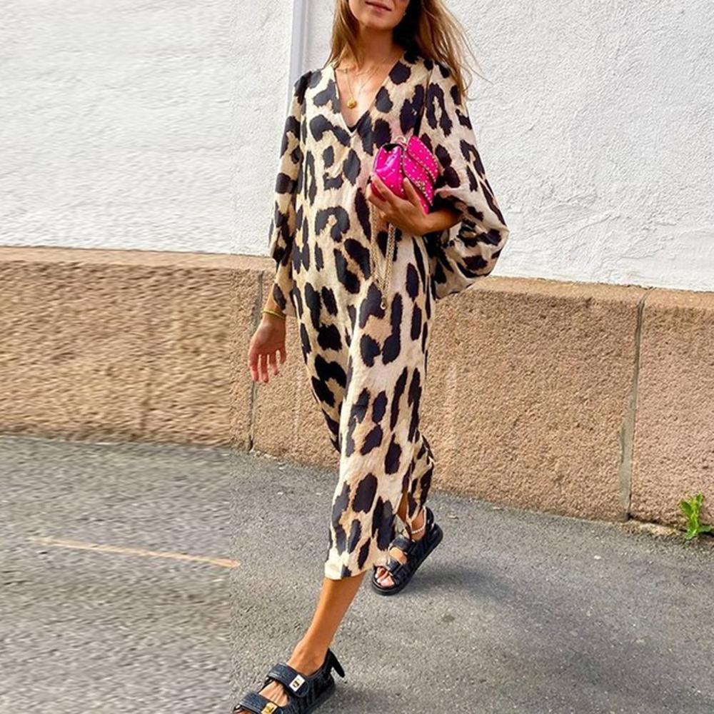 wild woman leopard print dress