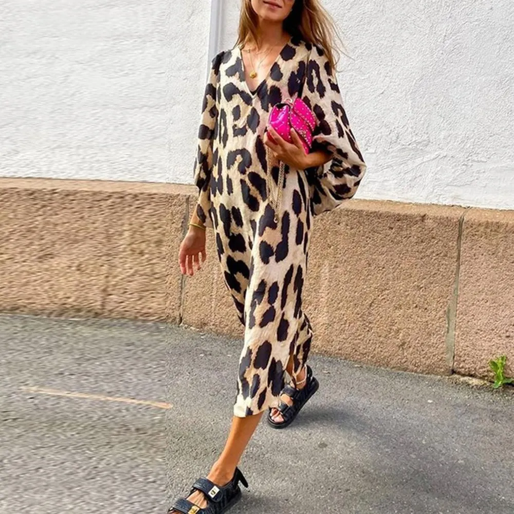Wild Woman Leopard Print Dress--vocosishoes