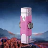 Decompression Fidget Gyro Windproof Luminous Dual Arc Pulse Lighter