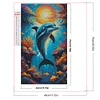 Diamond Painting-DIY Round Partial AB Drill Marine Life（45x75cm）