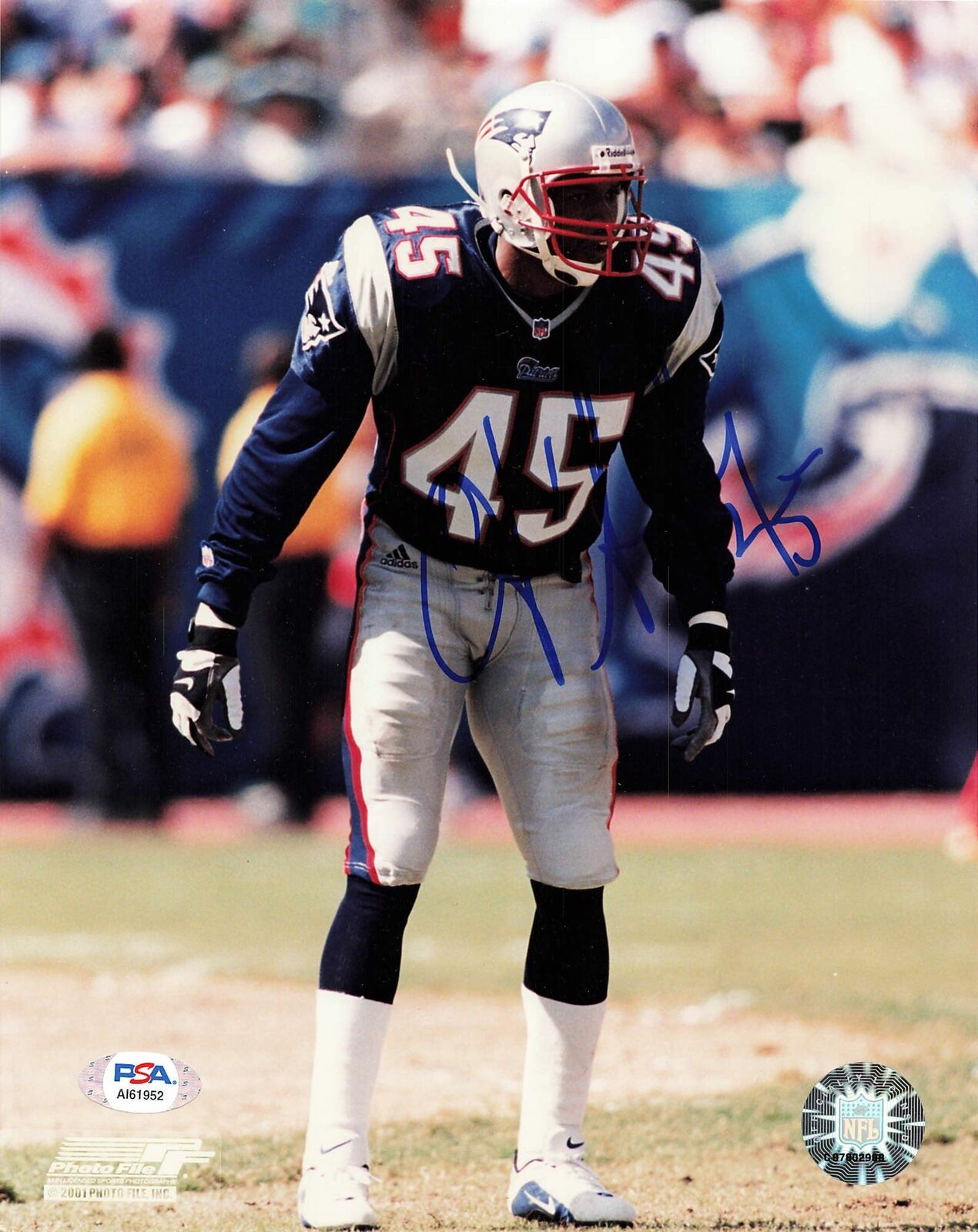 OTIS SMITH signed 8x10 Photo Poster painting PSA/DNA Patriots Autographed