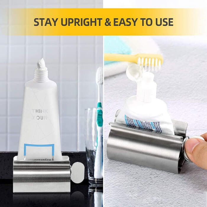 2pcs Toothpaste Dispenser Rotate Toothpaste Tube Squeezers Tube