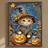 Chats D'Halloween Complète Rond Diamant Peinture 30X40CM