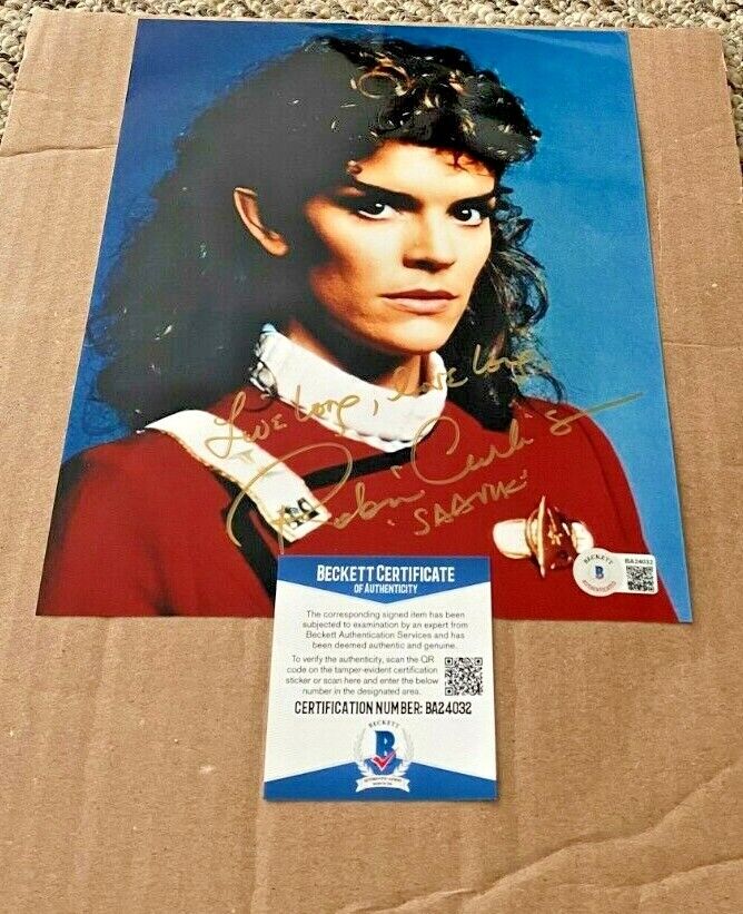 ROBIN CURTIS SIGNED STAR TREK SAAVIK 8X10 Photo Poster painting BECKETT CERTIFIED BAS #2