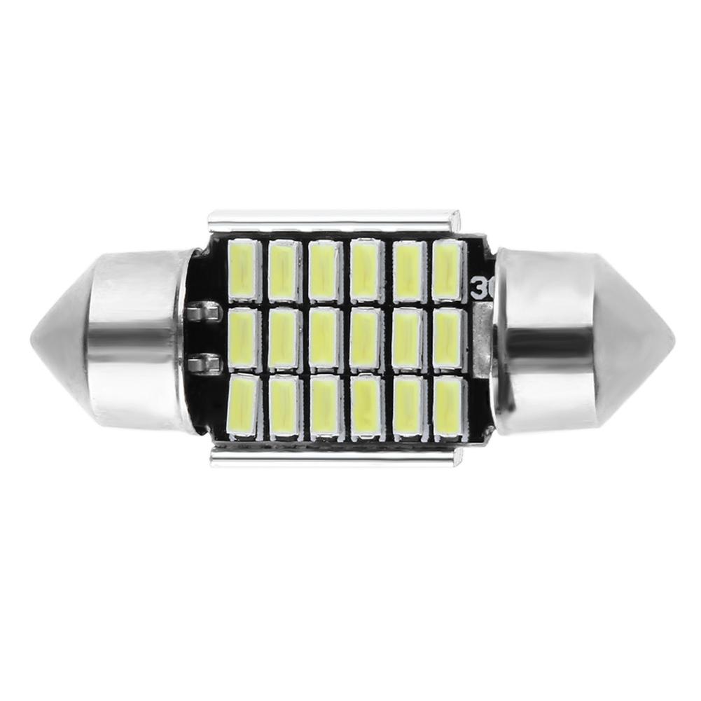 

2pc 31mm 3014 18LED 5050SMD Car Doom Festoon Interior Reading Light Bulb, 501 Original